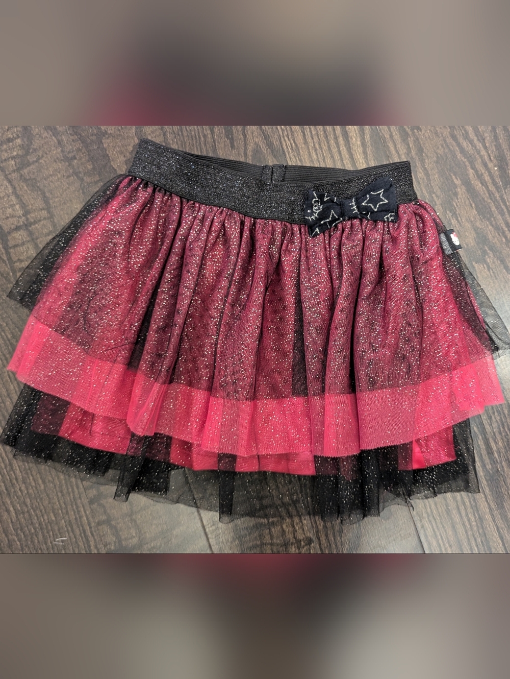 5/$35 Hello Kitty Sanrio Girls Glitter Tulle Skirt – Size 6X